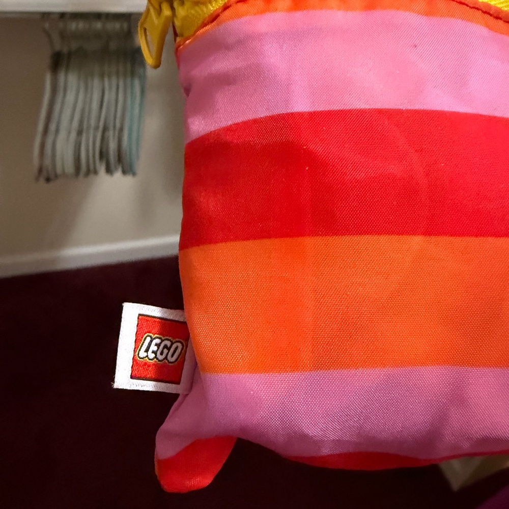 LEGO Colorful Striped Bag with pouch